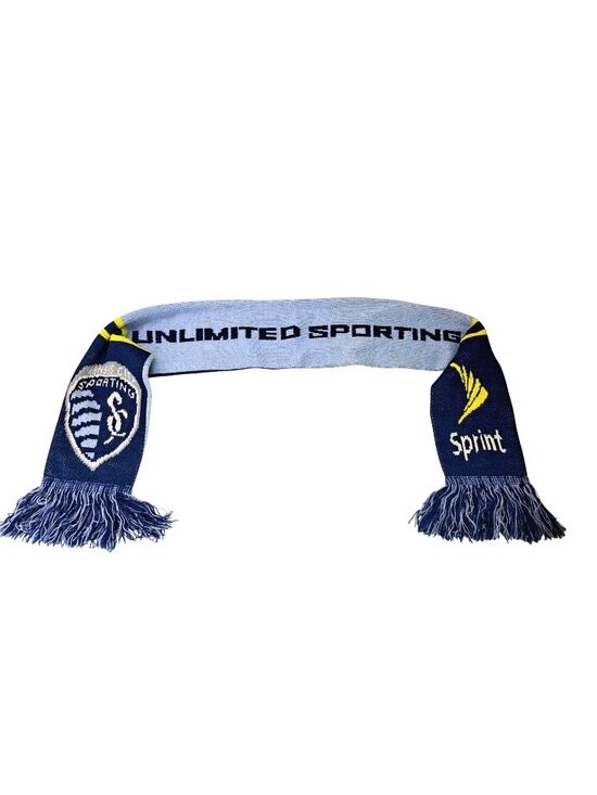Sporting Kansas City Other - Sporting Kansas City Scarf Blue Yellow Limited Edition Sprint Logo Soccer MLS